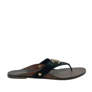 CHANEL Black Sandals 9.5